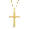 Previously Owned - Men's Cross Pendant in 10K Gold – 22"