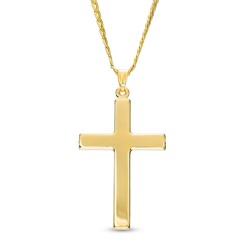 Previously Owned - Men's Cross Pendant in 10K Gold – 22"|Peoples Jewellers
