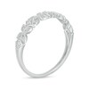 Thumbnail Image 3 of Previously Owned - Diamond Accent Art Deco Floral Pattern Vintage-Style Wedding Band in 10K White Gold