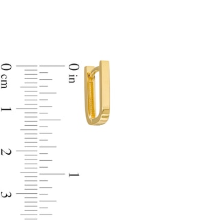 Previously Owned - 14.35mm U-Shaped Huggie Hoop Earrings in 10K Gold
