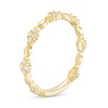 Thumbnail Image 3 of Previously Owned - 0.23 CT. T.W. Diamond Alternating Anniversary Band in 10K Gold