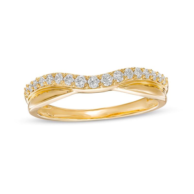 Previously Owned - 0.25 CT. T.W. Diamond Contour Anniversary Band in 14K Gold