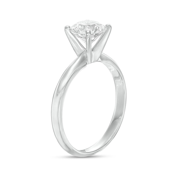 Previously Owned - 1.20 CT. Diamond Solitaire Engagement Ring in 14K White Gold (J/I3)