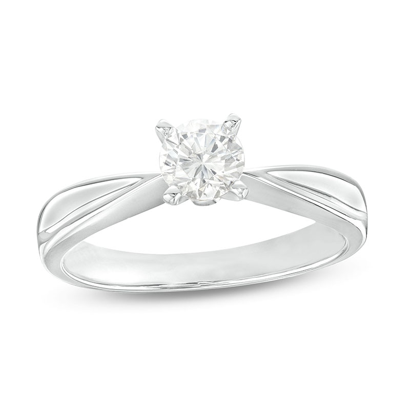 Previously Owned 0.50 CT. Prestige® Diamond Solitaire Engagement Ring in 14K White Gold (J/I1)