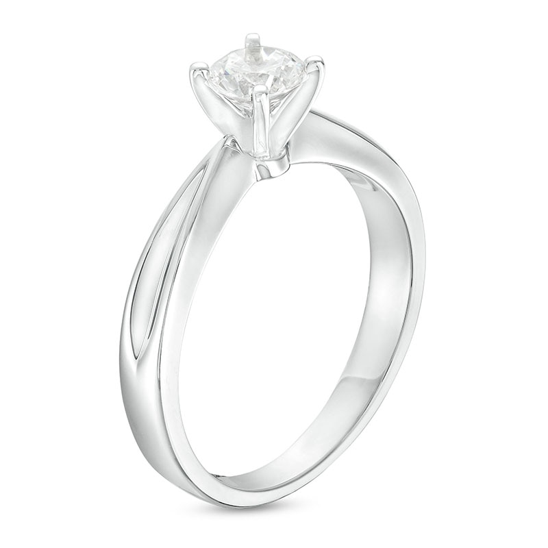Previously Owned 0.50 CT. Prestige® Diamond Solitaire Engagement Ring in 14K White Gold (J/I1)