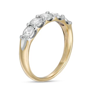 Previously Owned - 0.50 CT. T.W. Diamond Five Stone Anniversary Ring in 10K Gold