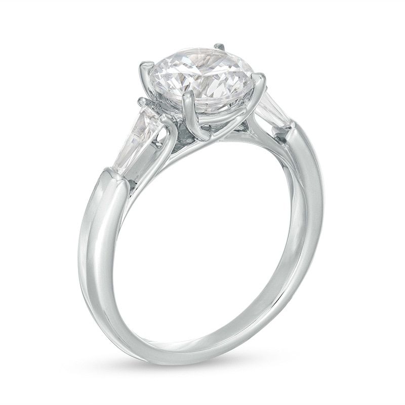 Main Image 3 of Previously Owned - 2.50 CT. T.W. Lab-Grown Diamond Engagement Ring in 14K White Gold (F/I1)