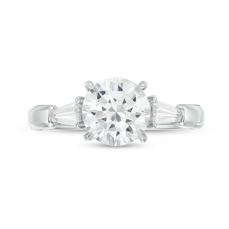 Main Image 4 of Previously Owned - 2.50 CT. T.W. Lab-Grown Diamond Engagement Ring in 14K White Gold (F/I1)
