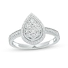 Thumbnail Image 1 of Previously Owned - 0.50 CT. T.W. Pear-Shaped Multi-Diamond Frame Ring in 10K White Gold