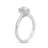Previously Owned - 0.62 CT. T.W. Pear-Shaped Lab-Created Diamond Frame Engagement Ring in 14K White Gold (F/SI2)