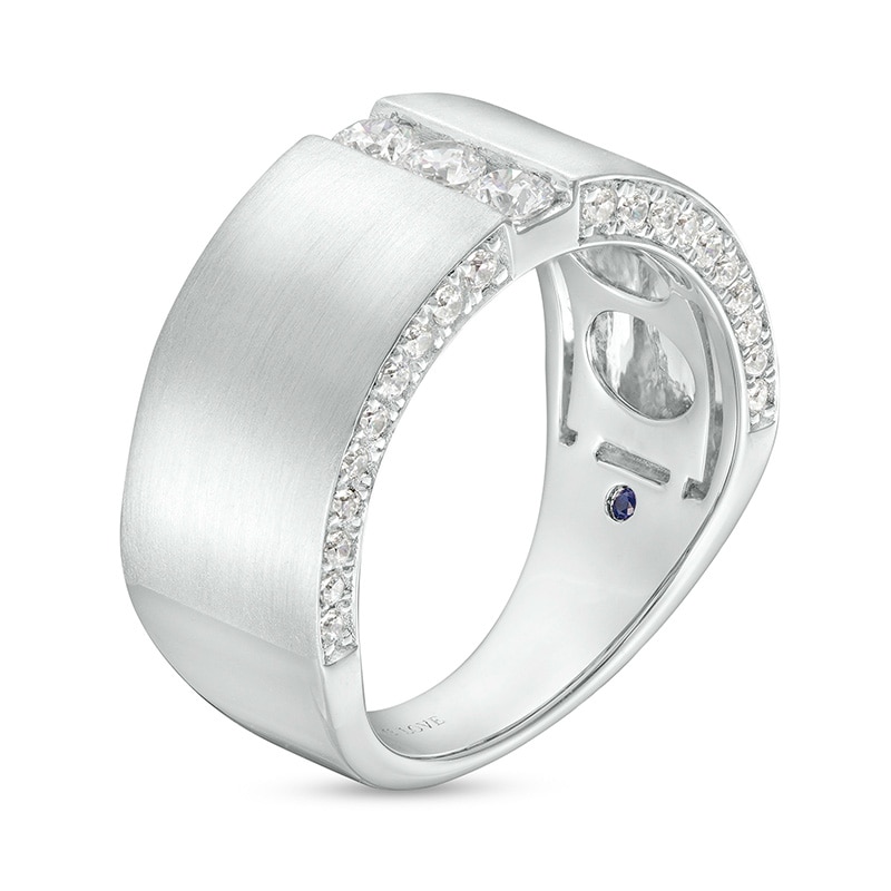 Previously Owned - TRUE Lab-Grown Diamonds by Vera Wang Love Men's 0.69 CT. T.W. Wedding Band in 14K White Gold