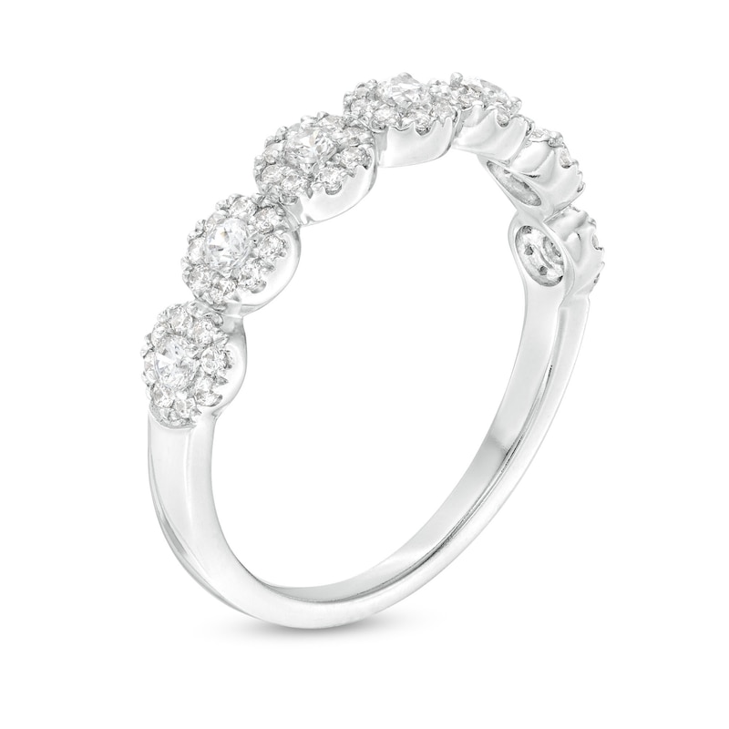 Previously Owned - 0.50 CT. T.W. Multi-Diamond Anniversary Band in 10K White Gold