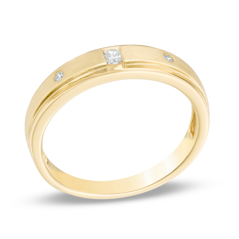 Previously Owned - Diamond Accent Three Stone Band in 10K Gold