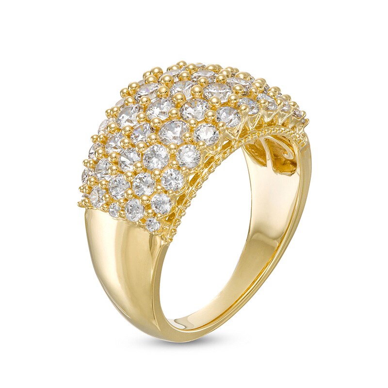 Previously Owned - 1.95 CT. T.W. Certified Lab-Grown Diamond Multi-Row Ring in 14K Gold (F/SI2)