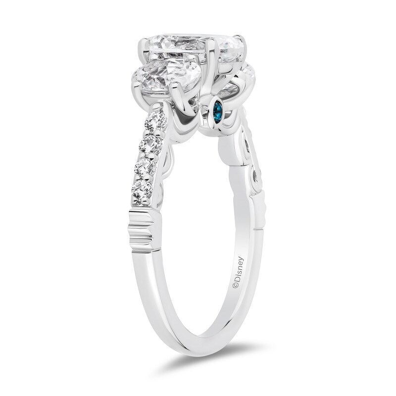 Previously Owned - Enchanted Star Cinderella 2.75 CT. T.W. Oval Certified Lab-Grown Diamond Engagement Ring in 14K White Gold (F/VS2)