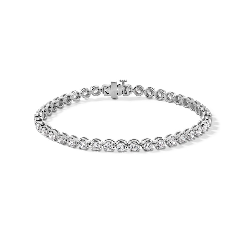 Previously Owned - 5.00 CT. T.W. Certified Lab-Grown Diamond Tennis Bracelet in Sterling Silver (F/SI2)