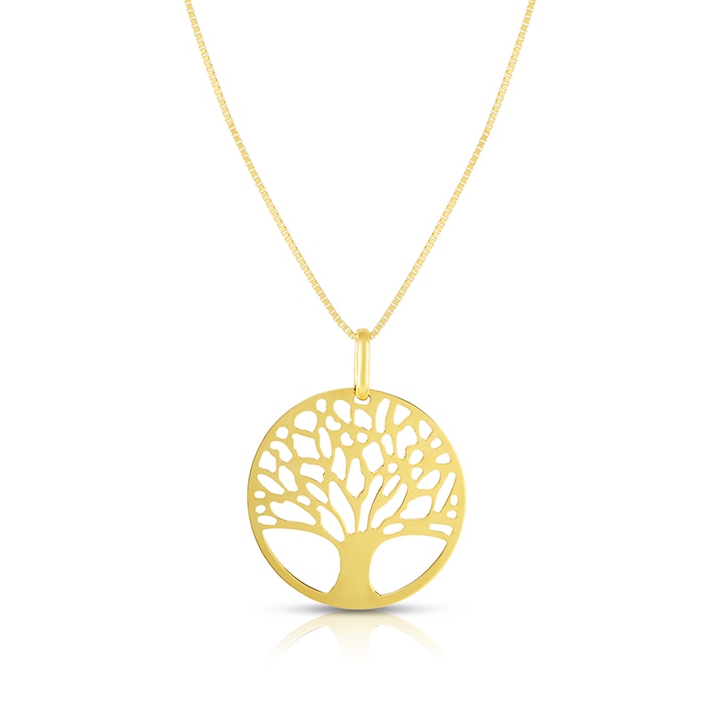 Previously Owned - Tree of Life Circle Pendant in 10K Gold