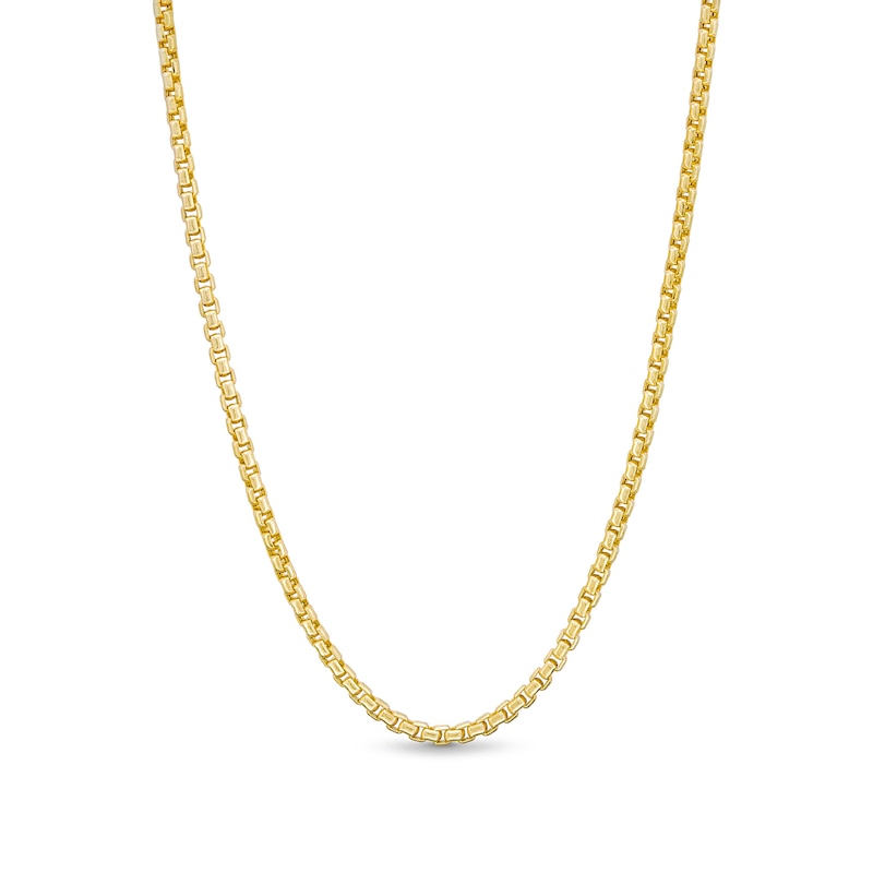 Previously Owned - 2.5mm Rounded Box Chain Necklace in Hollow 10K Gold - 22"