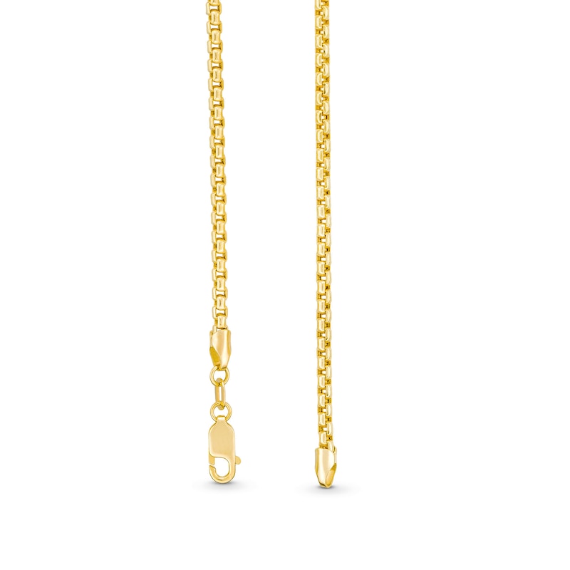Previously Owned - 2.5mm Rounded Box Chain Necklace in Hollow 10K Gold - 22"