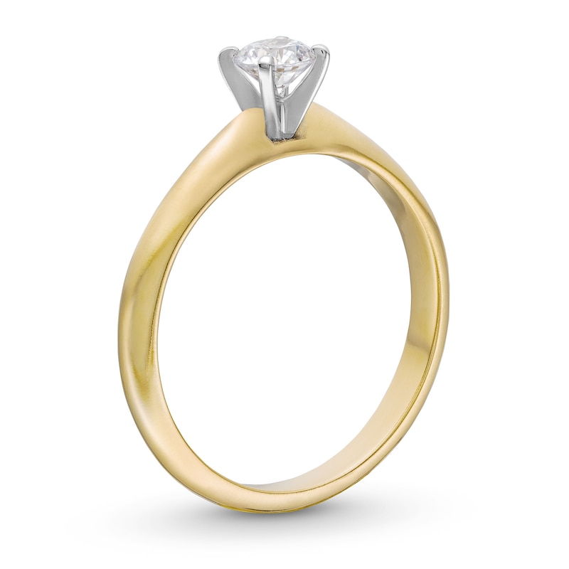 Previously Owned - 0.30 CT. Certified Diamond Solitaire Engagement Ring in 14K Gold (J/I2)