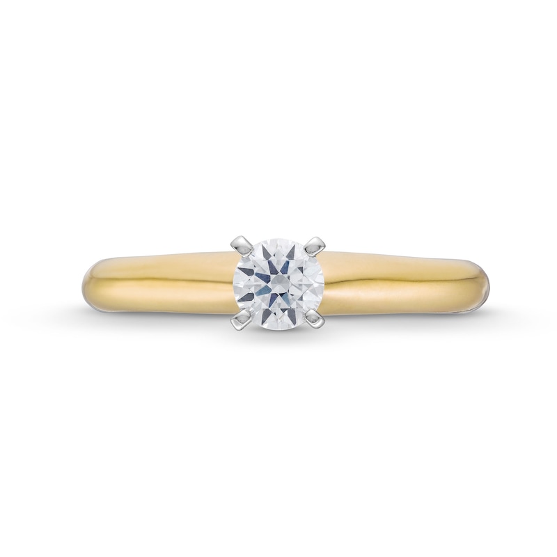 Previously Owned - 0.30 CT. Certified Diamond Solitaire Engagement Ring in 14K Gold (J/I2)