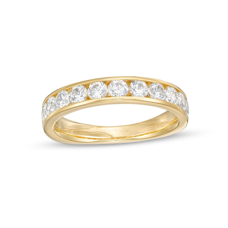 Previously Owned - 1.00 CT. T.W. Diamond Channel Wedding Band in 14K Gold