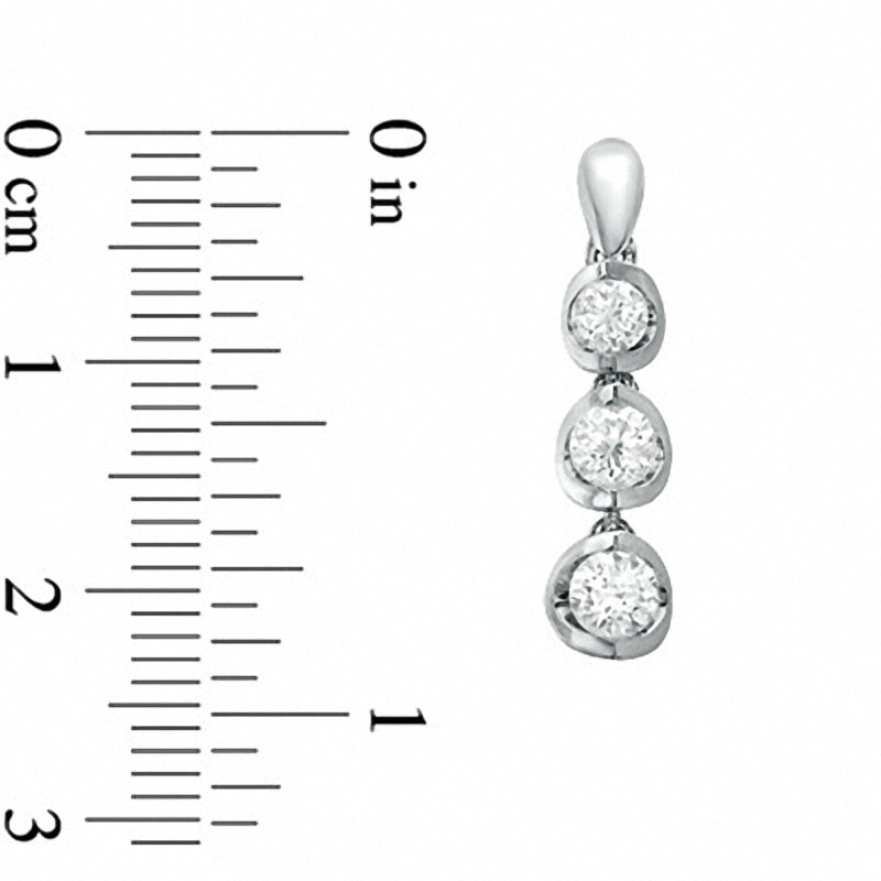 Previously Owned - 1.00 CT. T.W. Canadian Certified Diamond Dangle Earrings in 14K White Gold