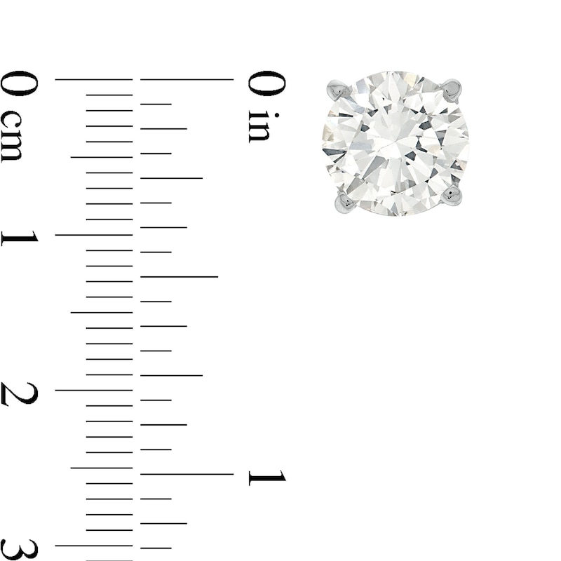 Previously Owned - 1.00 CT. T.W. Diamond Solitaire Stud Earrings in 10K White Gold