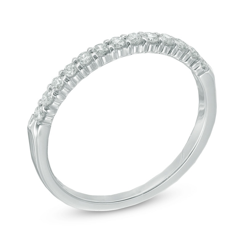 Previously Owned - Ladies' 0.25 CT. T.W. Certified Diamond Band in 14K White Gold (I/SI2)