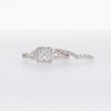 0.33 CT. T.W. Quad Diamond Twist Shank Bridal Set in 10K White Gold