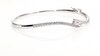 Ever Us™ CT. T.W. Two-Stone Diamond Bypass Bangle in 14K White Gold