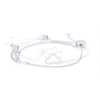 Citrine Paw Print Bolo Bracelet in Sterling Silver - 9.5"