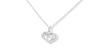 The Kindred Heart from Vera Wang Love Collection 0.09 CT. T.W. Diamond Mini Pendant in Sterling Silver - 19"