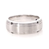 Vera Wang Love Collection Men's 0.04 CT. T.W. Black Diamond Four Stone Wedding Band in 14K White Gold