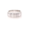 Vera Wang Love Collection Men's 0.04 CT. T.W. Diamond Four Stone Wedding Band in 14K White Gold
