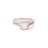 Vera Wang Love Collection 1.45 CT. T.W. Princess-Cut Diamond Frame Engagement Ring in 14K White Gold