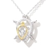 Unstoppable Love™ 0.07 CT. T.W. Diamond Mother and Baby Turtle Pendant in Sterling Silver and 10K Gold