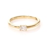 Vera Wang Love Collection 0.15 CT. Oval Diamond Solitaire Sideways Stackable Band in 14K Gold