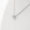 0.09 CT. Pear-Shaped Diamond Solitaire Necklace in 10K Gold
