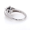 Vera Wang Love Collection 1.29 CT. T.W. Emerald-Cut Diamond Frame Arrow-Sides Engagement Ring in 14K White Gold