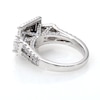 Vera Wang Love Collection 2.45 CT. T.W. Princess-Cut Diamond Three Stone Frame Engagement Ring in 14K White Gold
