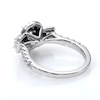 Vera Wang Love Collection 1.23 CT. T.W. Oval Diamond Three Stone Frame Engagement Ring in 14K White Gold