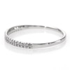 0.10 CT. T.W. Diamond Double Row Band in 10K White Gold