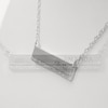 1/20 CT. T.W. Diamond Name Bar Necklace in Sterling Silver (1 Name)