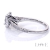 Vera Wang Love Collection 0.95 CT. T.W. Certified Oval Diamond Frame Engagement Ring in 14K White Gold (I/SI2)