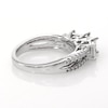 0.95 CT. T.W. Princess-Cut Diamond Past Present Future® Engagement Ring in 10K White Gold