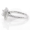 0.95 CT. T.W. Princess-Cut Diamond Double Frame Engagement Ring in 14K White Gold