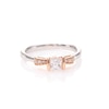 Enchanted Disney Snow White 0.50 CT. T.W. Princess-Cut Diamond Bow Engagement Ring in 14K Two-Tone Gold