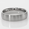 Men's 6.0mm Brushed Wedding Band in Stainless Steel