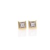 0.085 CT. T.W. Diamond Solitaire Square Stud Earrings in 10K Gold